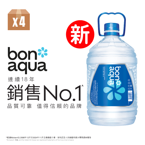 Bonaqua Mineralized Water 5L 4P