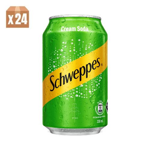 Schweppes Cream Soda 330ml CAN 24P