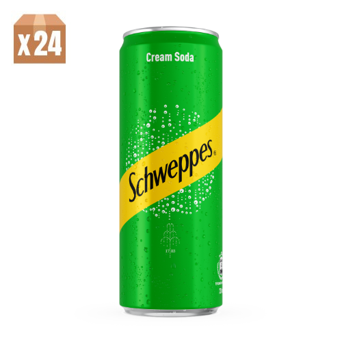 Schweppes Cream Soda 330ml Tall Can 24P
