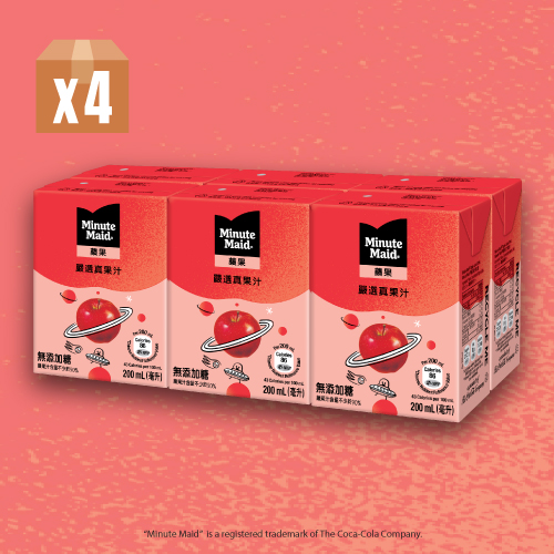 Minute Maid®Apple Juice 200ml Paper Pack 6P x 4