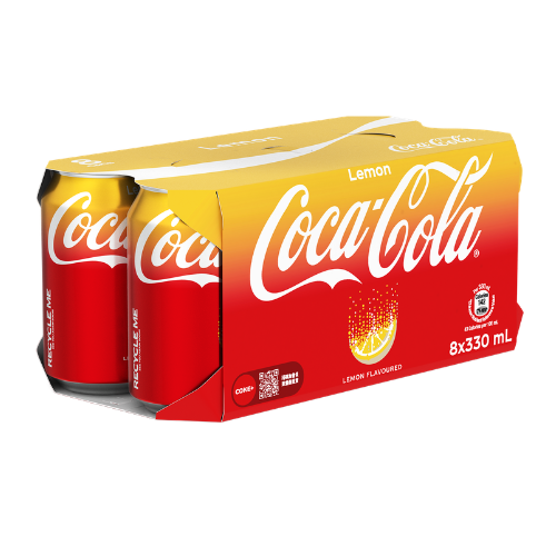 Coca-Cola Lemon 330ml CAN 8P